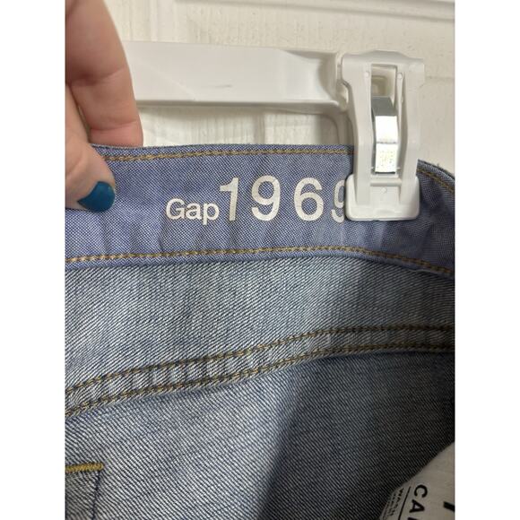 Gap Jeans Medium Wash Always Skinny Size 31/12 Light Distressing Stretch - Picture 5 of 6